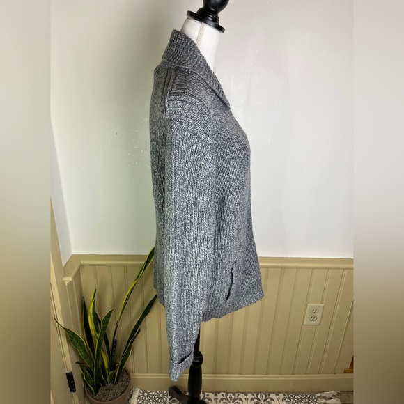 1901 NWT Nordstrom Men’s M Gray Zip Front Cardigan Sweater Mohair Wool Preppy - Picture 8 of 10